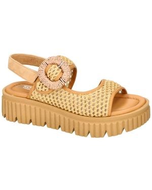 Softwaves Italina Plateau Sandale - Mettallic
