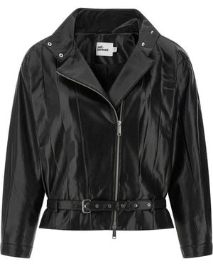Self-Portrait Light Jackets - Black