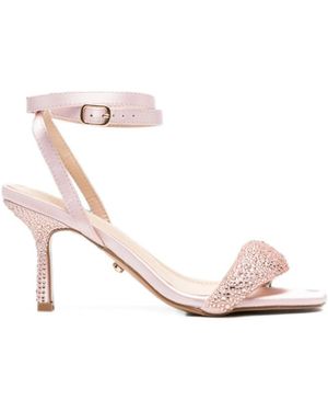 TWENTYFOUR Schoenen ,Roze ,Maycipria Sandalo C/Strass Allacciato Caviglia