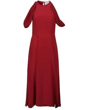 Crida Milano Midi Dresses - Red