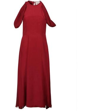 Crida Milano Midi Dresses - Red