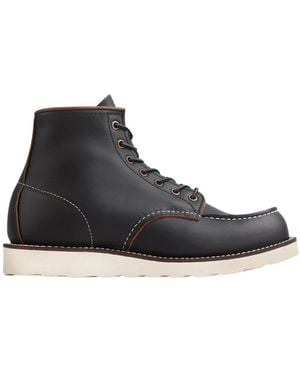Red Wing Schoenen ,Zwart ,Leer Classic Moc Toe