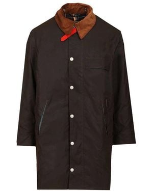 Barbour Single-Breasted Coats - Negro