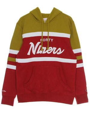 Mitchell & Ness Hoodies - Red