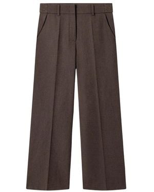 Cambio Wide Trousers - Brown