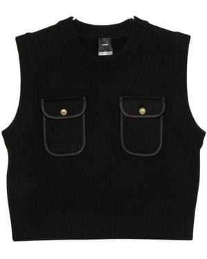 Pinko Belato Strickweste - Schwarz