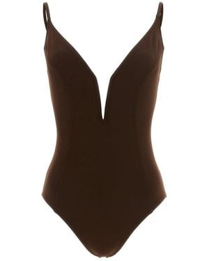 Eres Badmode ,Bruin ,Tweed Galbe One-Piece Badpak