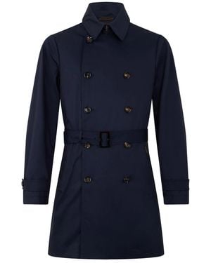 Moorer Jassen ,Blauw ,Katoen Melfis Trenchcoat