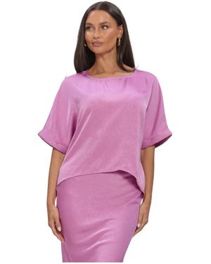 Ydence Tops ,Roze ,Linnen Tops & T-Shirts Top Paula - Paars