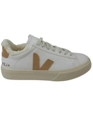 Veja Schoenen ,Wit ,Leer Campo Winter Chromefree - Grijs