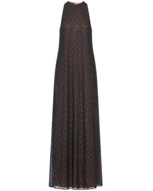 Gucci Zwarte Georgette Jurk