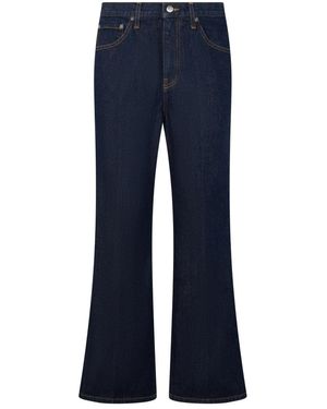 KHAITE Jeans ,Blauw ,Katoen Clara Mid-Rise Flared Jeans