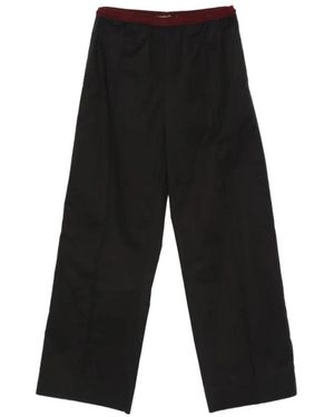 Plan C Straight Trousers - Noir