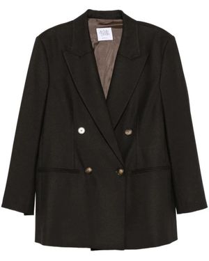 LE SULLY STUDIO Jassen ,Bruin ,Leer Jacket - Zwart