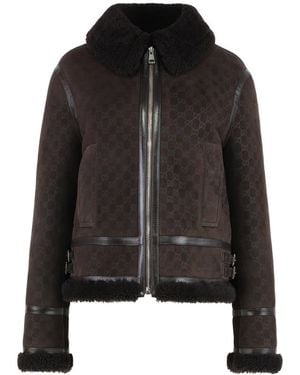 Gucci Leather Jackets - Black