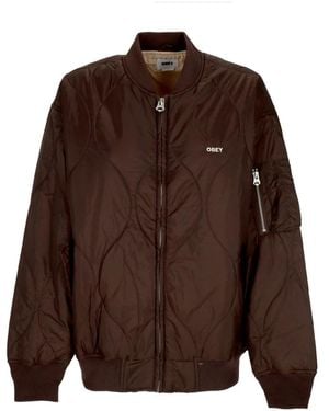 Obey Bomber Jackets - Brown