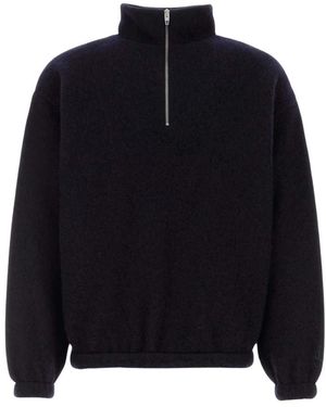 Jil Sander Fitness ,Blauw ,Fleece Jassen