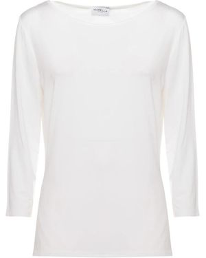 Marella Trui Met Wijde Hals Van Viscose - Wit