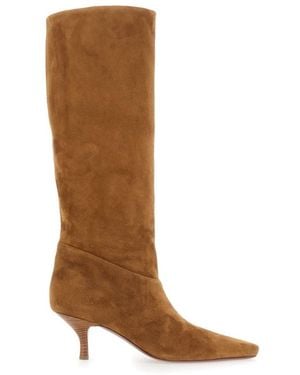 Paris Texas Heeled Boots - Marrone