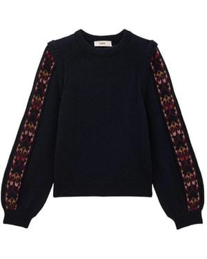 Ba&sh Round-Neck Knitwear - Nero