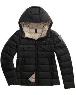Blauer Charme Daunenjacke - Schwarz