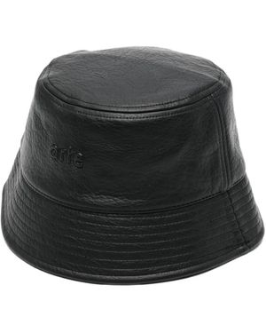 Arte' Accessoires ,Zwart ,Leer Pu Leather Buckethat