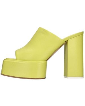 3Juin Heeled Mules - Yellow