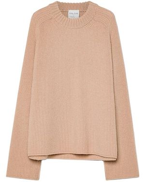 forte_forte Round-Neck Knitwear - Natural