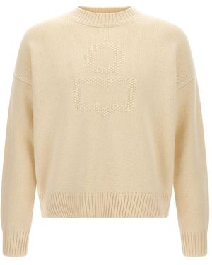 Isabel Marant Jade Rundhals-Pullover - Weiß