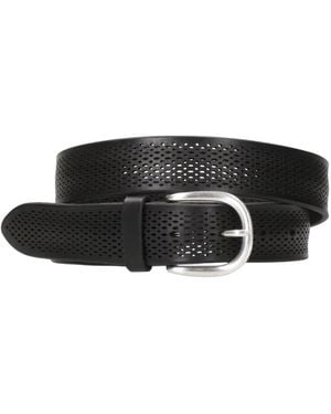 Orciani Accessoires ,Zwart ,Leer Bull Soft Belt