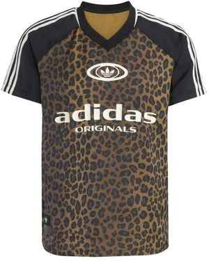 adidas Fitness ,Veelkleurig ,Satijn Satijnen Jersey - Meerkleurig