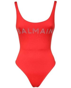 Balmain One-Piece - Rouge
