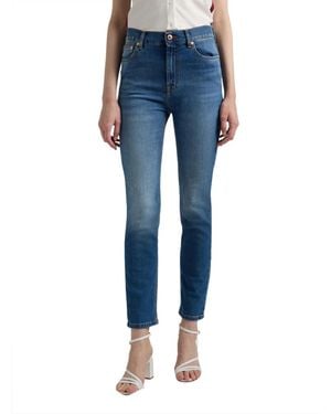 Harmont & Blaine Cropped Jeans - Azul