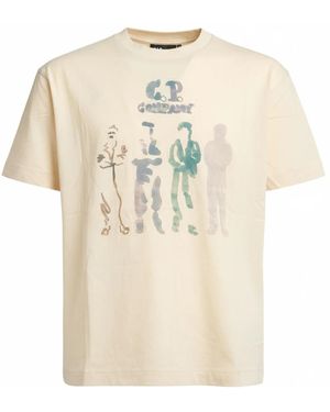 C.P. Company T-Shirts - Natural