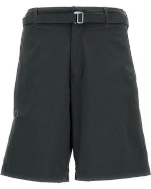 Pas Normal Studios Korte Broeken ,Grijs ,Nylon Off-Race Light Tech Shorts - Zwart
