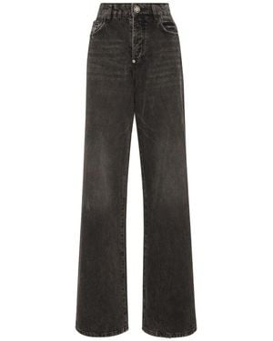 Philipp Plein Stylische Denim Jeans Für Männer - Grau