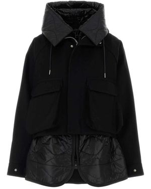 Sacai Winter Jackets - Black