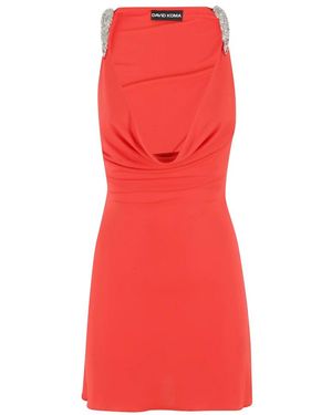 David Koma Short Dresses - Red