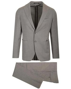 Tagliatore Single Breasted Suits - Gray