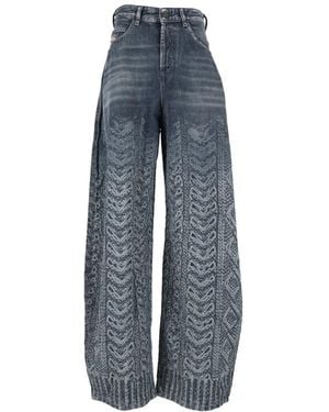 DIESEL Loose-Fit Jeans - Blu
