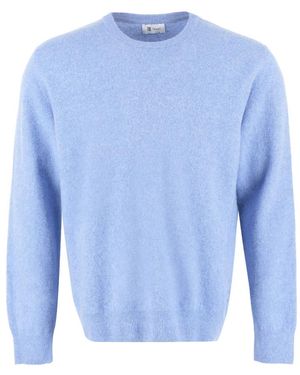 THE (Alphabet) Round-Neck Knitwear - Blue