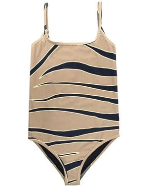 Bottega Veneta Animal Print Badpak - Naturel