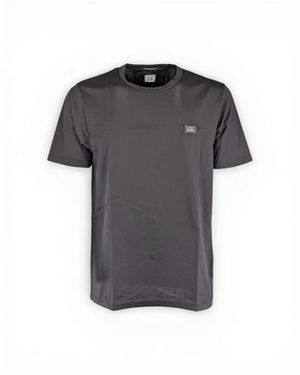 C.P. Company Tops ,Grijs ,Katoen Logo T-Shirt