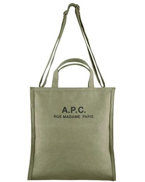 A.P.C. Tote Bags - Green