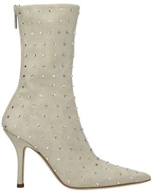 Paris Texas Heeled Boots - Grigio