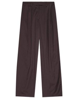 REMAIN Birger Christensen Wide Trousers - Brown