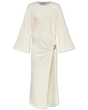 The Attico Gedraperes Kleid - Weiß