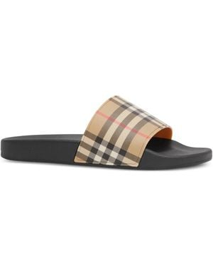 Burberry Furley Slides - Bruin