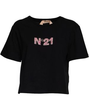 N°21 Tops ,Zwart ,T-Shirts