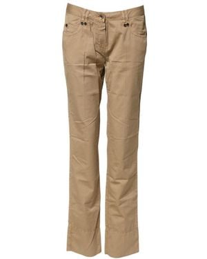 Plein Sud Gerade Chino-Hose Aus Baumwoll-Stretch - Natur